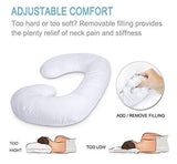 Mommy Premium Full Body C Shaped Maternity/Pregnancy Pillow for Pregnant Women with Pillow Zippered Cover (Grey)