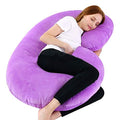 Mommy Premium Full Body C Shaped Maternity/Pregnancy Pillow for Pregnant Women with Pillow Zippered Cover (Purple)
